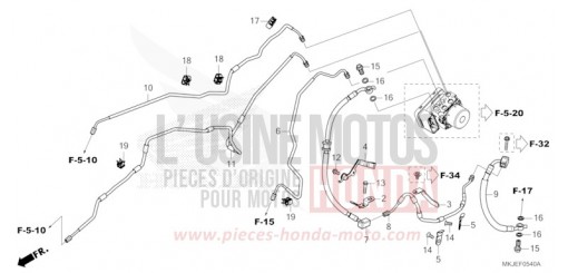 TUYAU DE FREIN/FLEXIBLE DE FREIN CB1000RAP de 2023